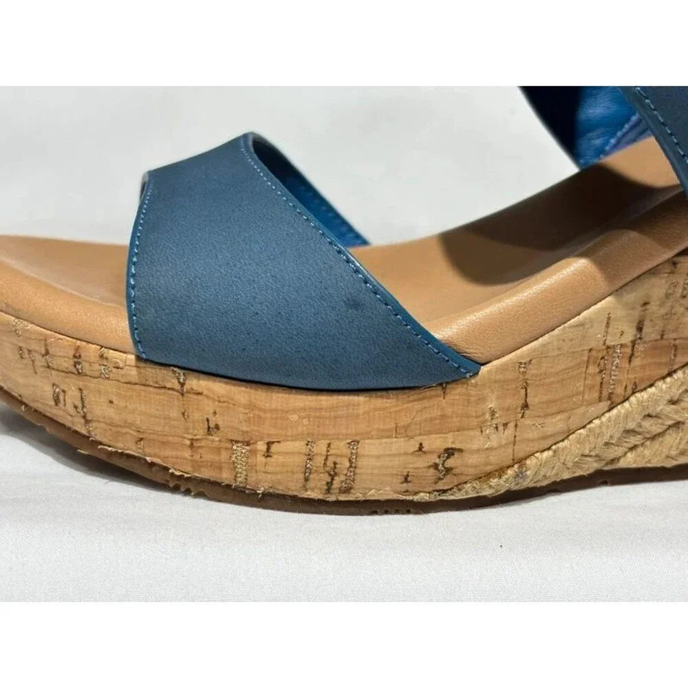 UGG Blue Wedge Sandals  Size 6